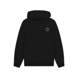 Black Printed Hoody Front