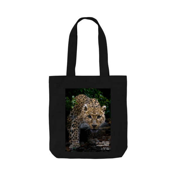 Black Printed Bag Front