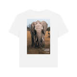 White Printed T-shirt Back