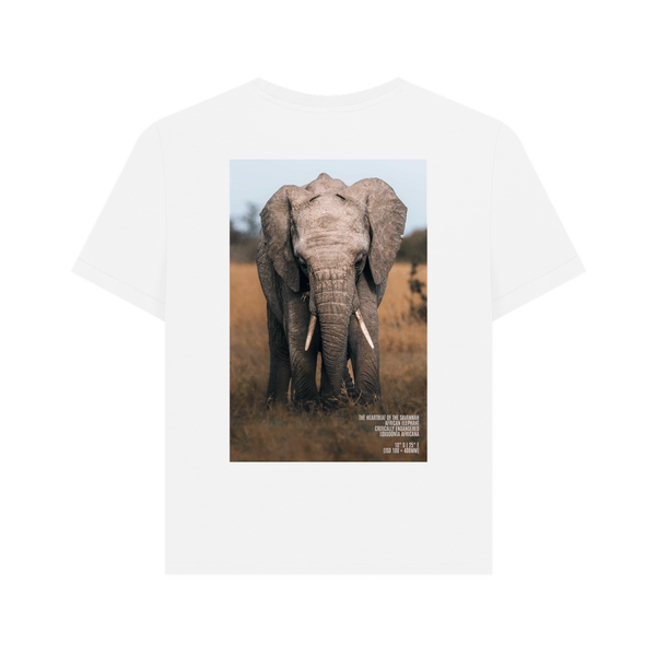 White Printed T-shirt Back