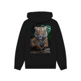 Black Printed Hoody Back