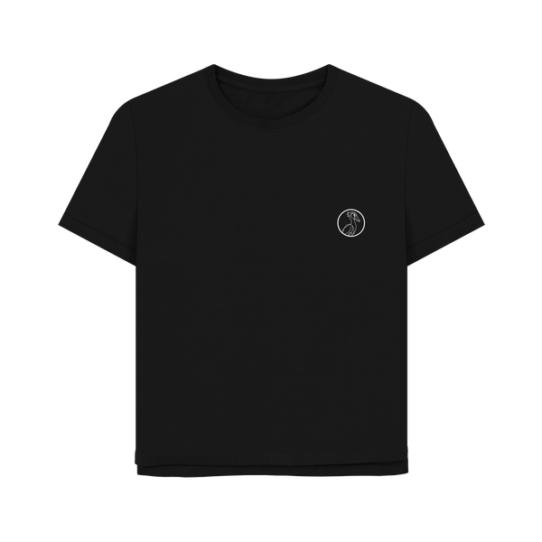 Black Printed T-shirt Front