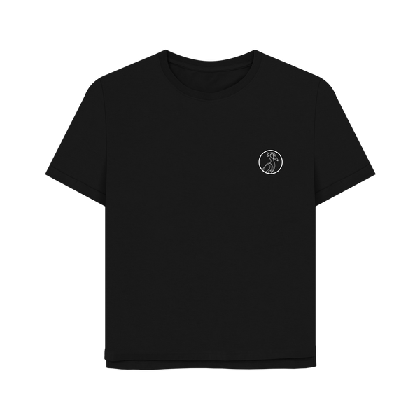 Black Printed T-shirt Front