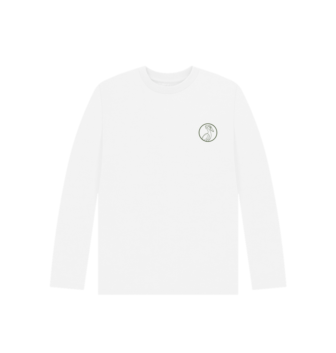 White Printed Kids T-Shirt Front