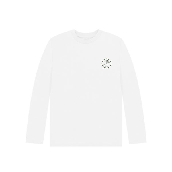 White Printed Kids T-Shirt Front