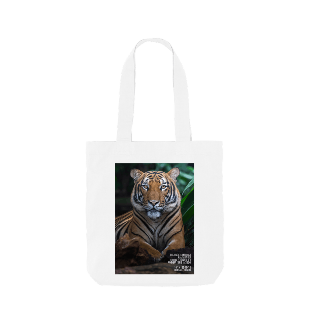 White Printed Bag Front