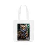 White Printed Bag Front