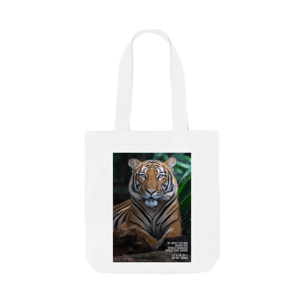 White Printed Bag Front