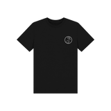 Black Printed Kids T-Shirt Front