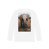 White Printed Kids T-Shirt Back