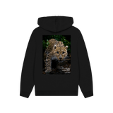 Black Printed Hoody Back