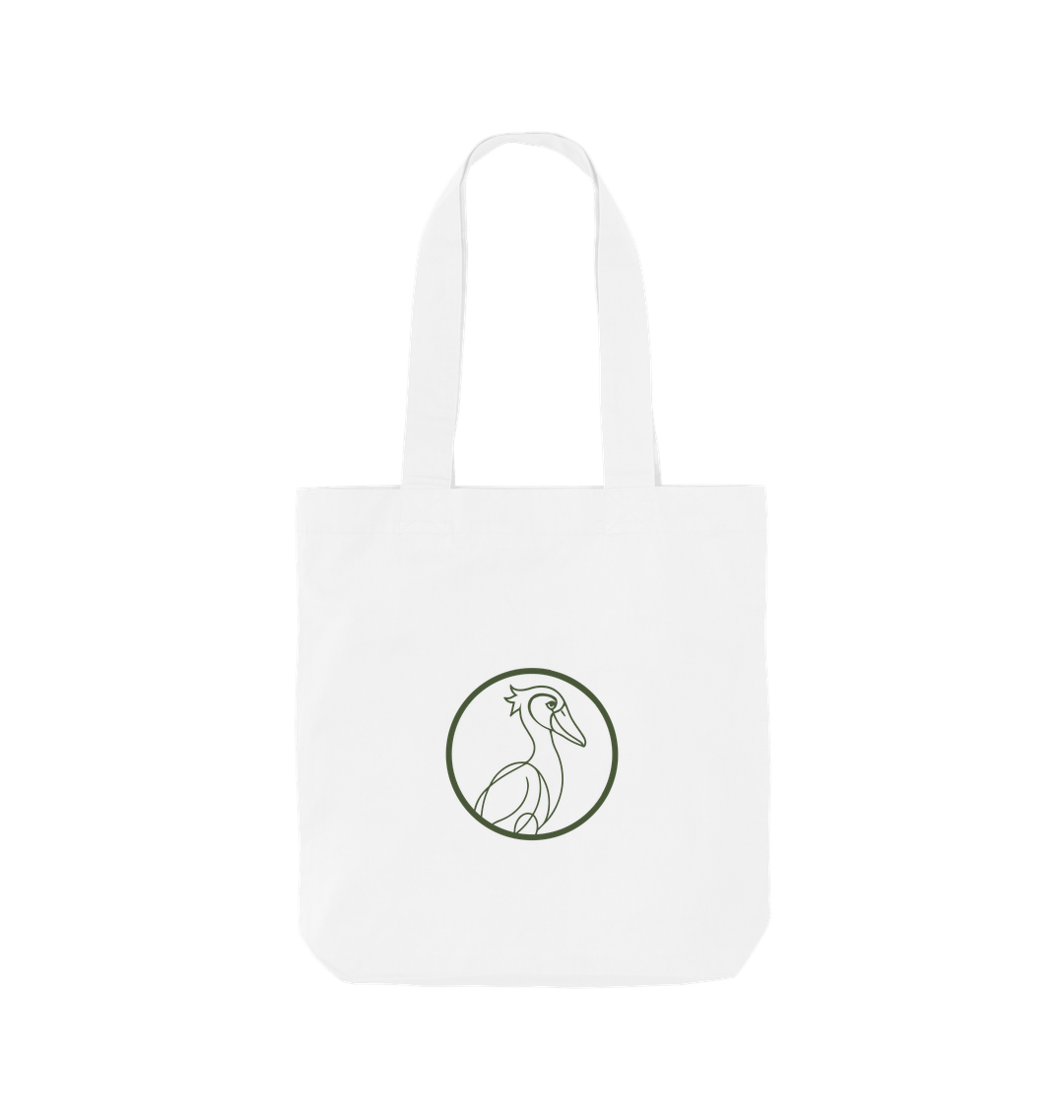 White Printed Bag Back