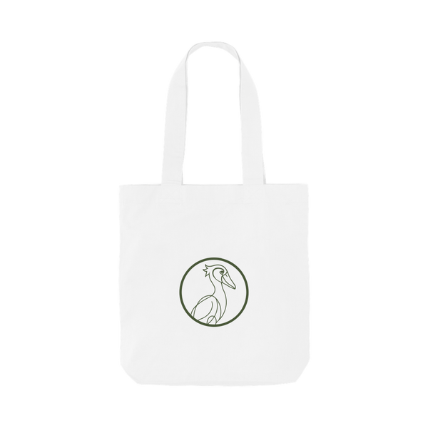 White Printed Bag Back