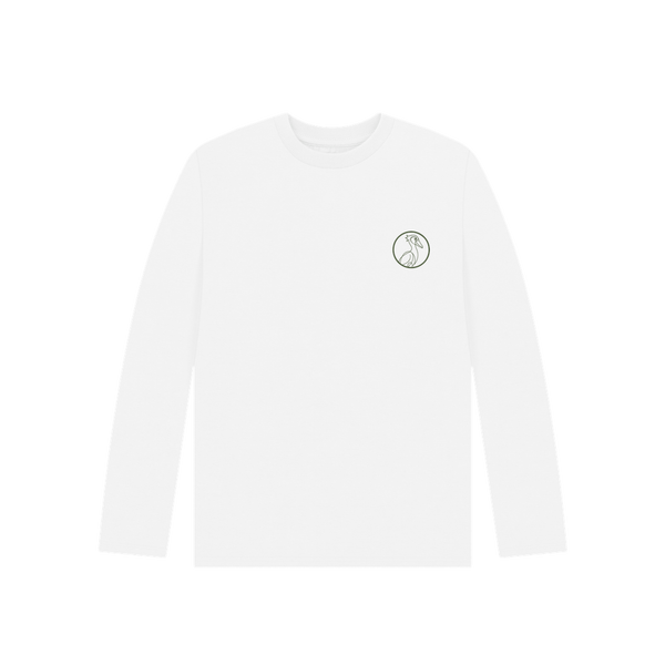 White Printed Kids T-Shirt Front