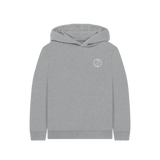 Athletic Grey Printed Kids Hoodie Front