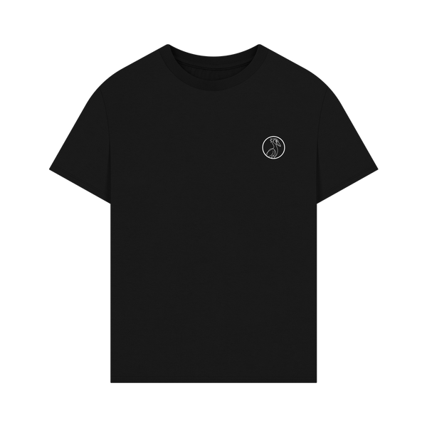 Black Printed T-shirt Front