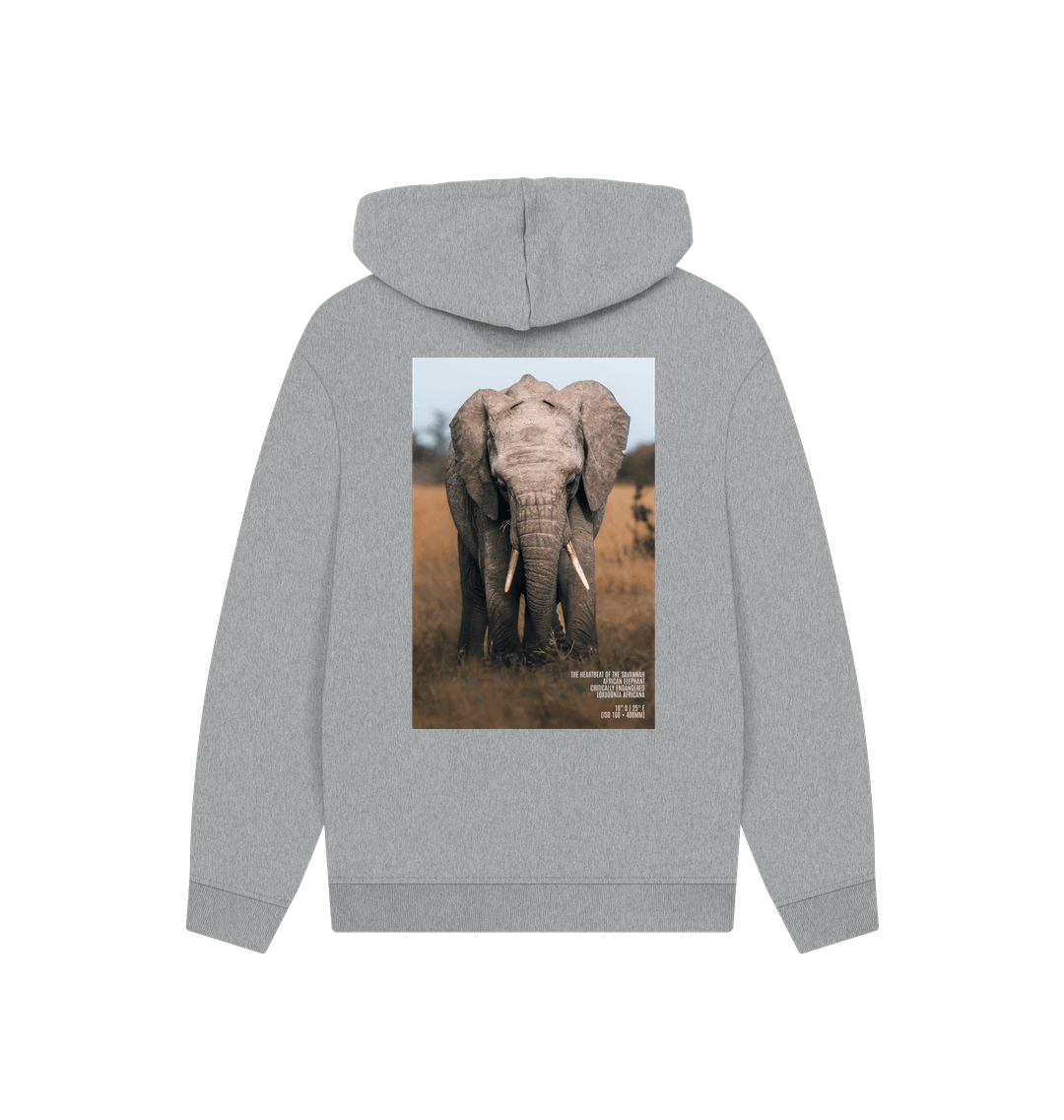 Athletic Grey Printed Hoody Back