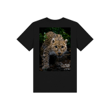 Black Printed Kids T-Shirt Back