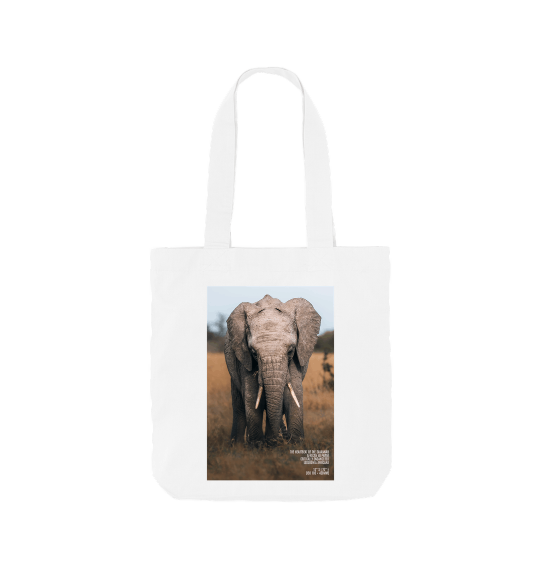 White Printed Bag Front