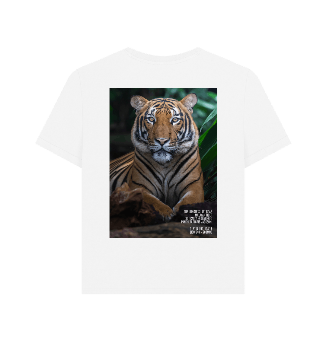 White Printed T-shirt Back