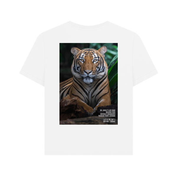 White Printed T-shirt Back