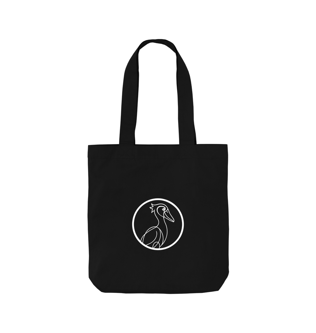 Black Printed Bag Back