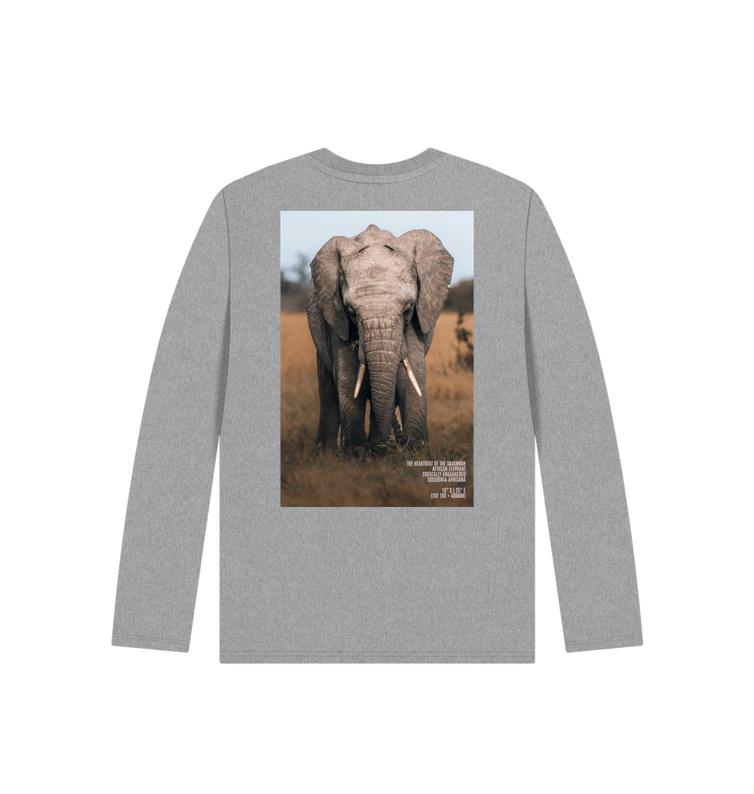 Athletic Grey Printed Kids T-Shirt Back