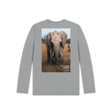 Athletic Grey Printed Kids T-Shirt Back