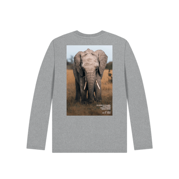 Athletic Grey Printed Kids T-Shirt Back