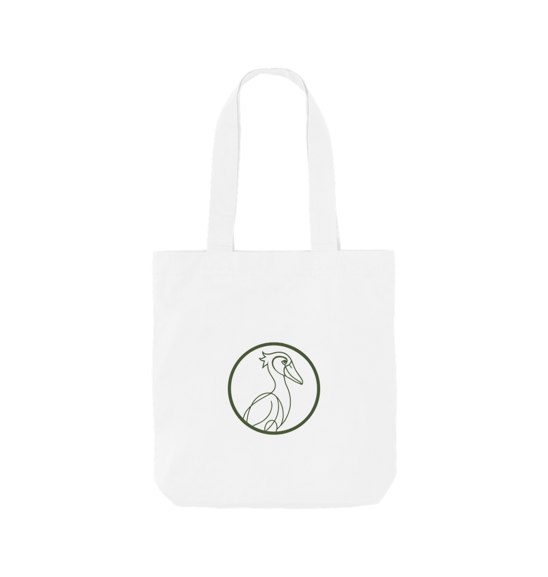 White Printed Bag Back