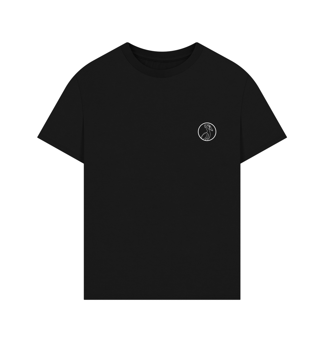 Black Printed T-shirt Front