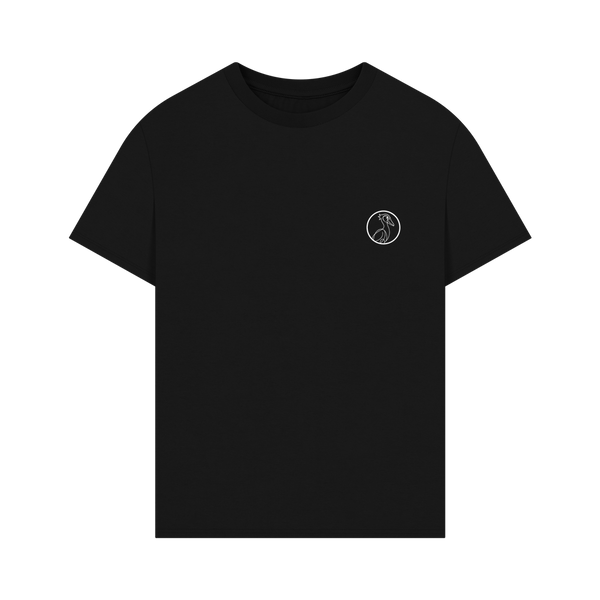 Black Printed T-shirt Front