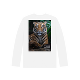 White Printed Kids T-Shirt Back