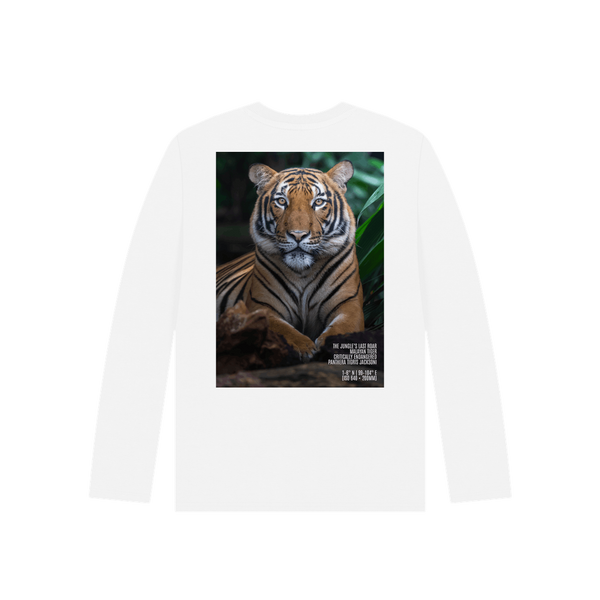 White Printed Kids T-Shirt Back