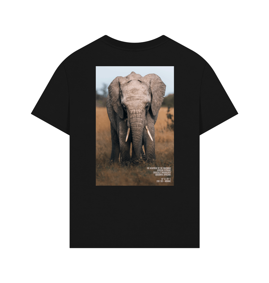 Black Printed T-shirt Back