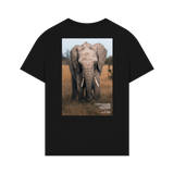 Black Printed T-shirt Back