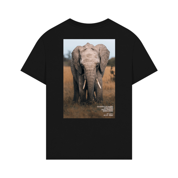 Black Printed T-shirt Back