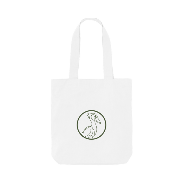 White Printed Bag Back