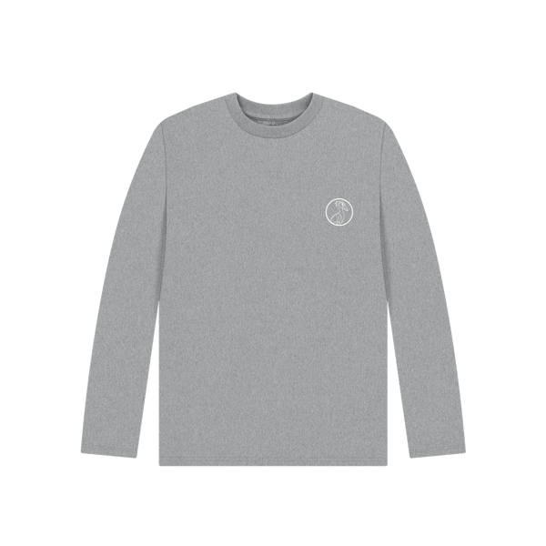 Athletic Grey Printed Kids T-Shirt Front