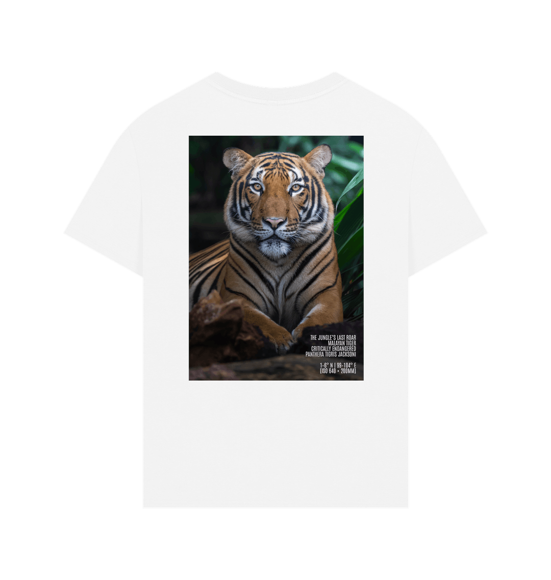 White Printed T-shirt Back