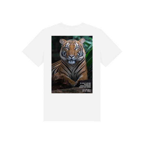 White Printed Kids T-Shirt Back