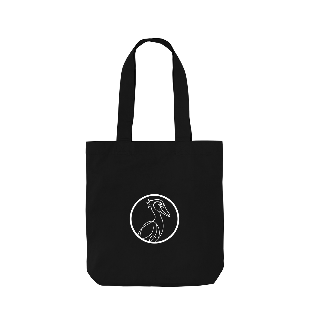 Black Printed Bag Back