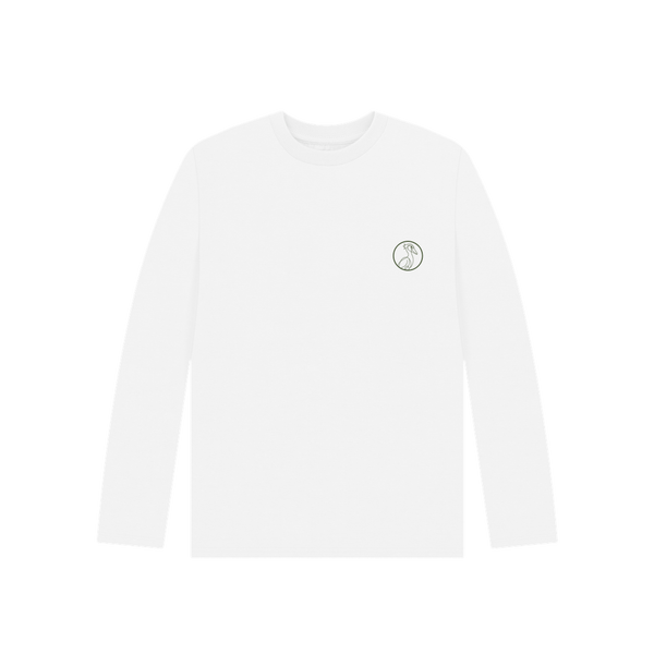 White Printed Kids T-Shirt Front