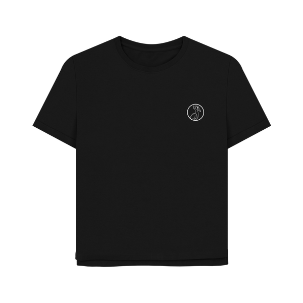 Black Printed T-shirt Front