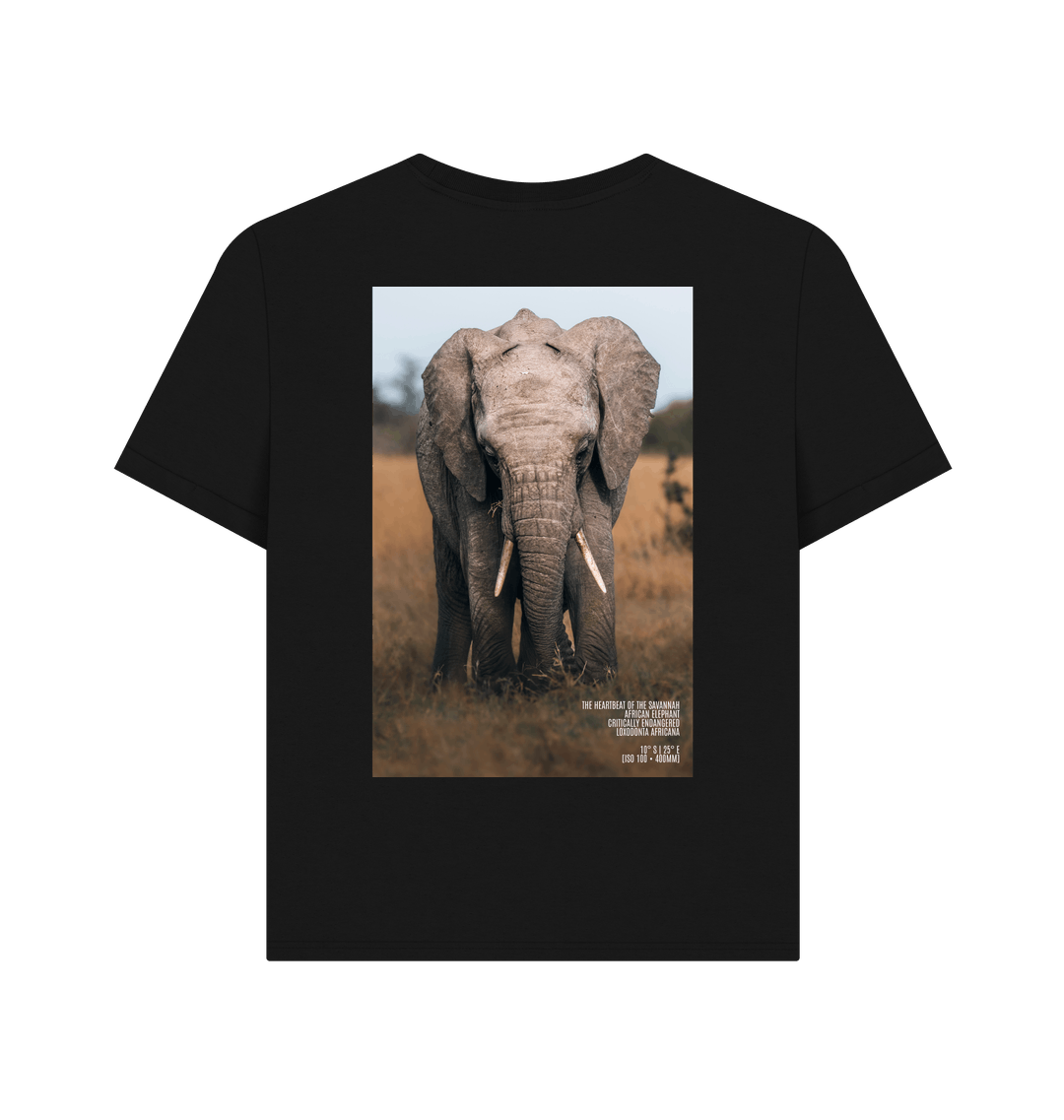 Black Printed T-shirt Back