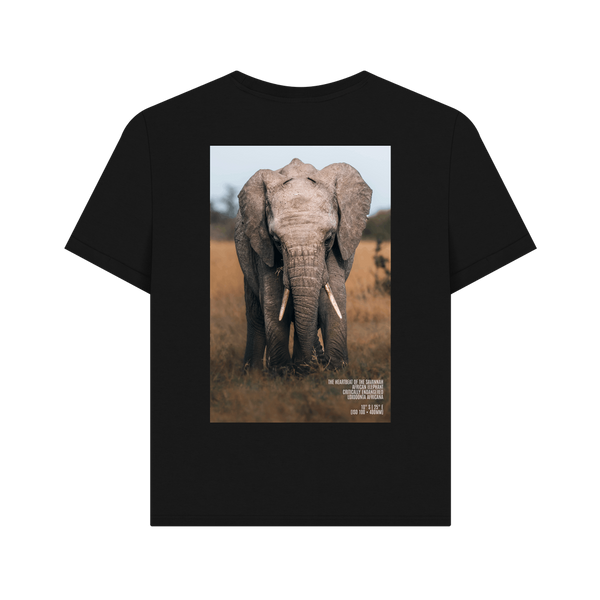 Black Printed T-shirt Back