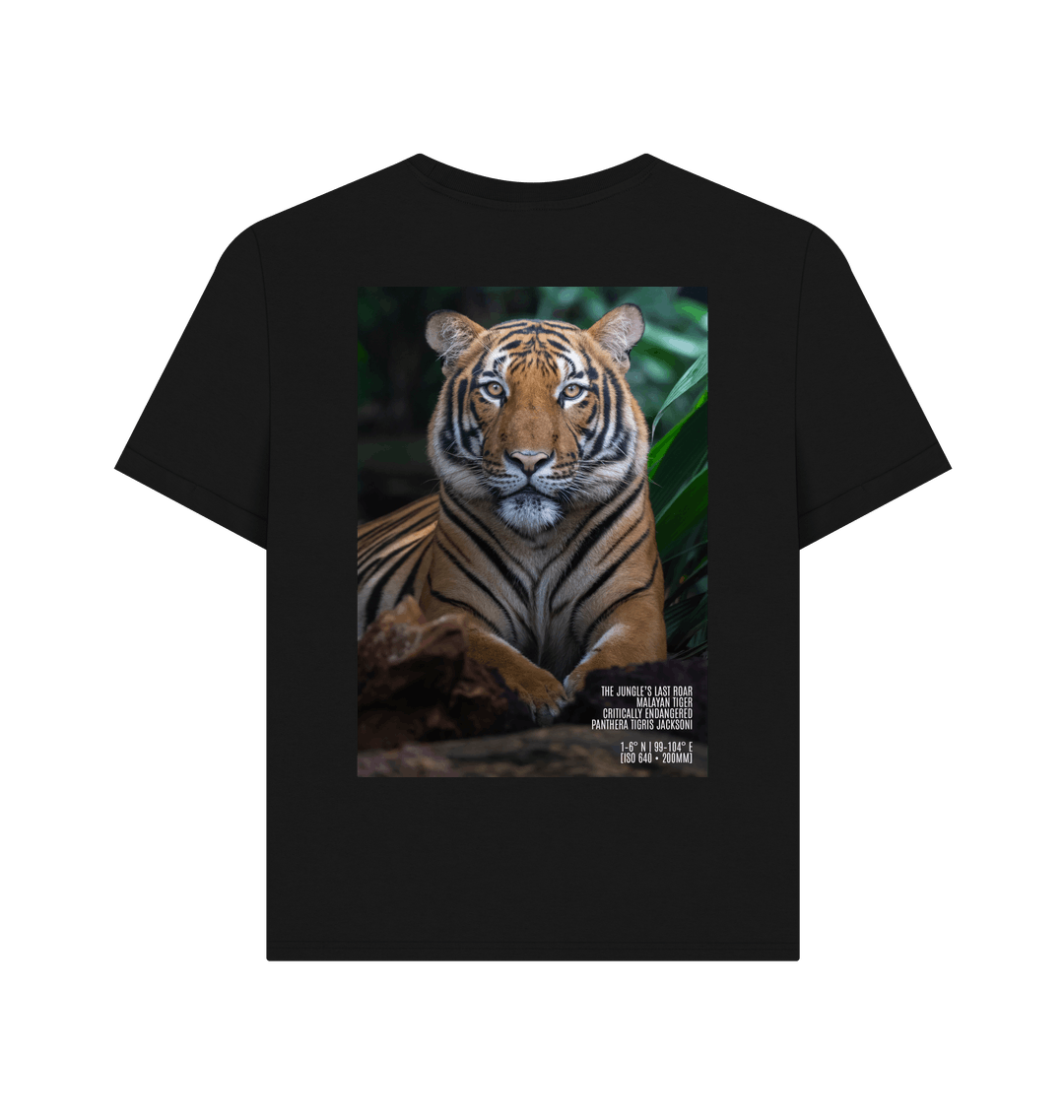 Black Printed T-shirt Back