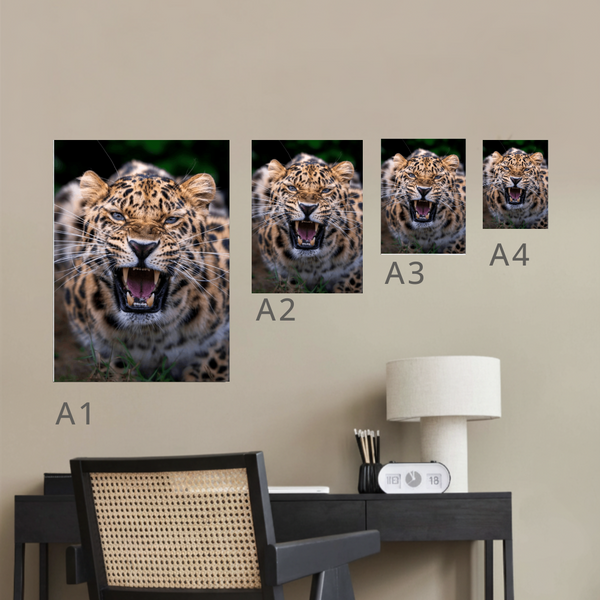 Amur Leopard Canvas Portrait Recycled